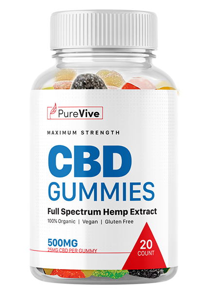 Pure Vive CBD Gummies bottle
